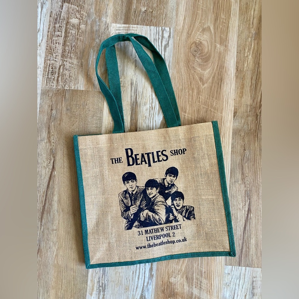 The Beatles Jute Shopper Eco Tote – Double-Sided RARE
